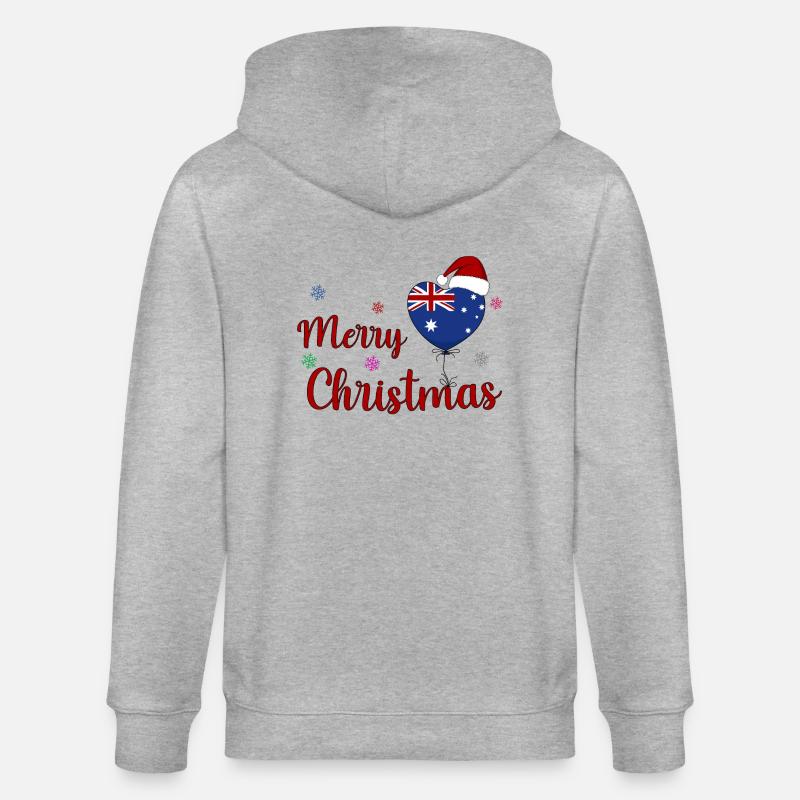 Joyeux Noël Australie - Veste à capuche bio CULTIVATOR Stanley/Stella Unisexe - gris chiné