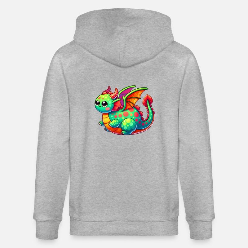 Bande dessinée Dragon - Veste à capuche bio CULTIVATOR Stanley/Stella Unisexe - gris chiné