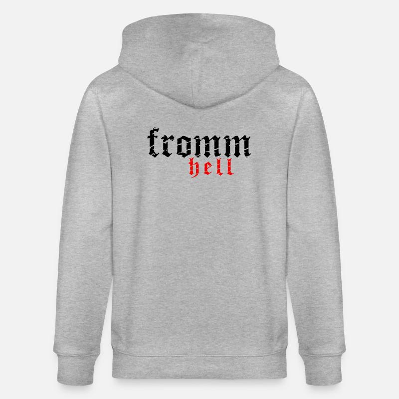 fromm hell_vec_2 fr - Veste à capuche bio CULTIVATOR Stanley/Stella Unisexe - gris chiné