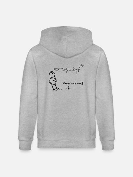 Chemistry is cool! - Stanley/Stella CULTIVATOR  Unisex Organic Hooded Jacket - heather grey