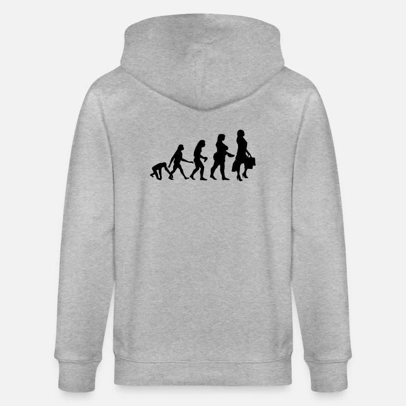 SHOPPING QUEEN EVOLUTION - Stanley/Stella Unisex Bio-Kapuzenjacke CULTIVATOR  - Grau meliert