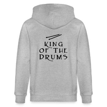King Drums - Stanley/Stella Unisex Bio-Kapuzenjacke CULTIVATOR  - Grau meliert - Hinten - Luana (180cm)