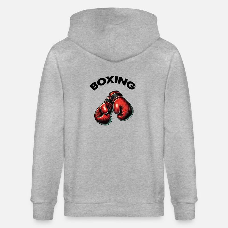 boxe boxe - Veste à capuche bio CULTIVATOR Stanley/Stella Unisexe - gris chiné