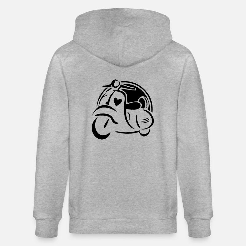 Motorroller - Veste à capuche bio CULTIVATOR Stanley/Stella Unisexe - gris chiné