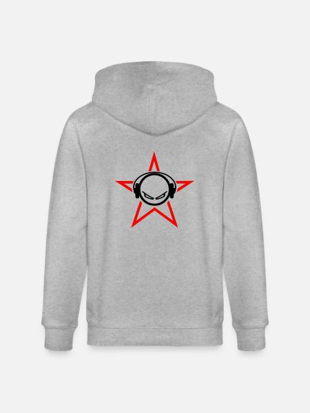 DJ - Stanley/Stella CULTIVATOR  Unisex Organic Hooded Jacket - heather grey