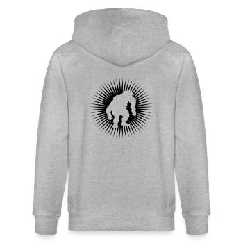 yeti - Stanley/Stella Unisex Bio-Kapuzenjacke CULTIVATOR  - Grau meliert - Hinten - Luana (180cm)