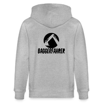 Bagger - Stanley/Stella Unisex Bio-Kapuzenjacke CULTIVATOR  - Grau meliert - Hinten - Luana (180cm)