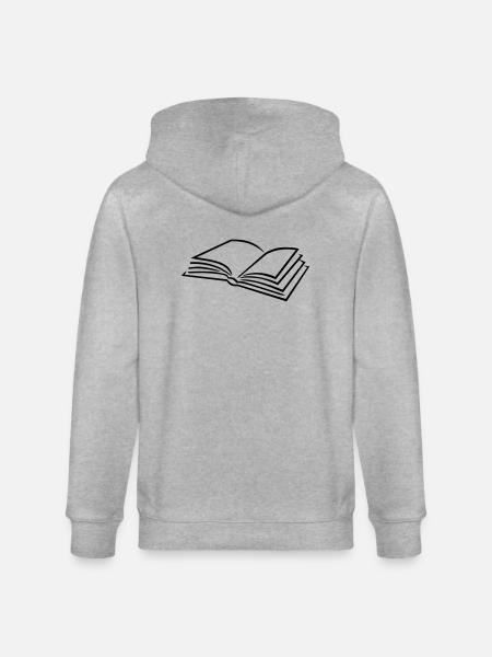 Book - Stanley/Stella CULTIVATOR Unisex Organic Hooded Jacket - heather grey