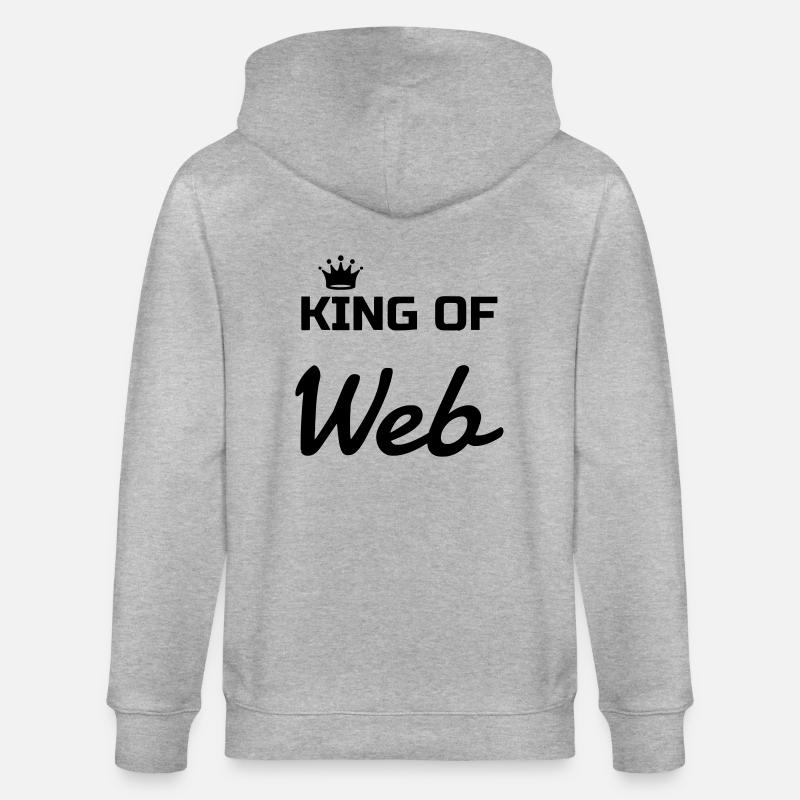 Webmaster Internet Web Geek Website - Veste à capuche bio CULTIVATOR Stanley/Stella Unisexe - gris chiné