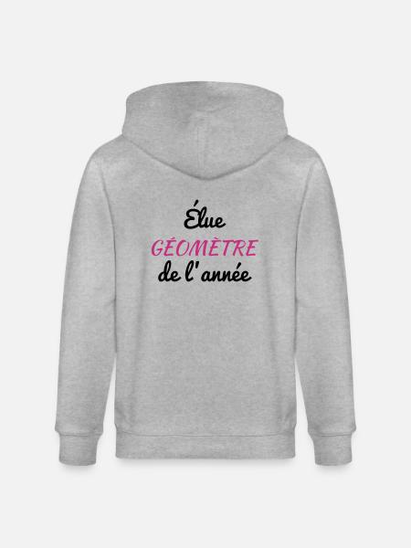 Surveyor / Vermesser / Géomètre / Topographer - Stanley/Stella CULTIVATOR  Unisex Organic Hooded Jacket - heather grey