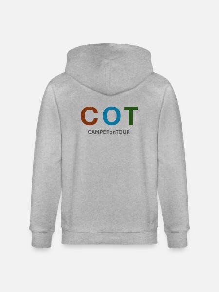 CAMPERonTOUR - Stanley/Stella Unisex Bio-Kapuzenjacke CULTIVATOR - Grau meliert