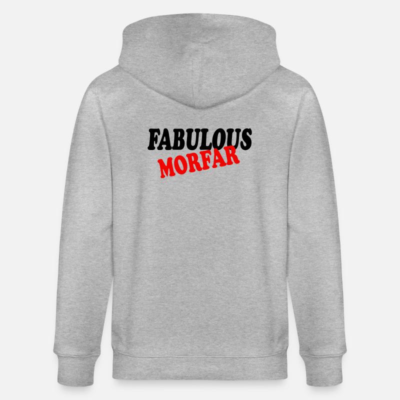 Fabulous morfar 111 - Veste à capuche bio CULTIVATOR Stanley/Stella Unisexe - gris chiné