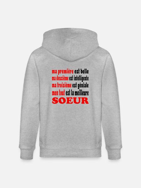 SCHWESTER T-Shirt - Stanley/Stella Unisex Bio-Kapuzenjacke CULTIVATOR - Grau meliert