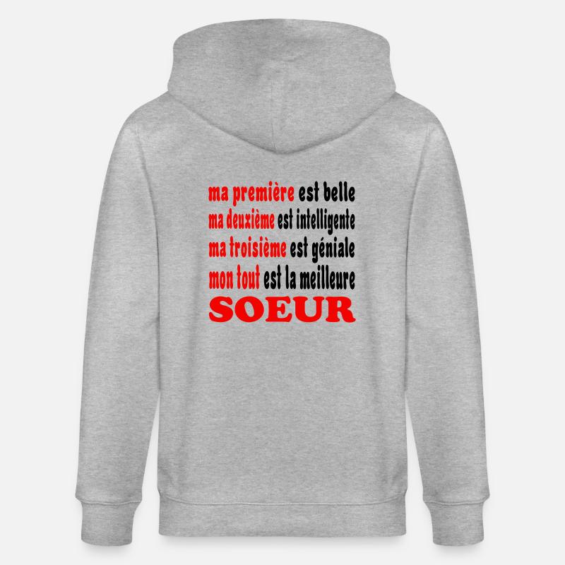 SCHWESTER T-Shirt - Stanley/Stella Unisex Bio-Kapuzenjacke CULTIVATOR - Grau meliert