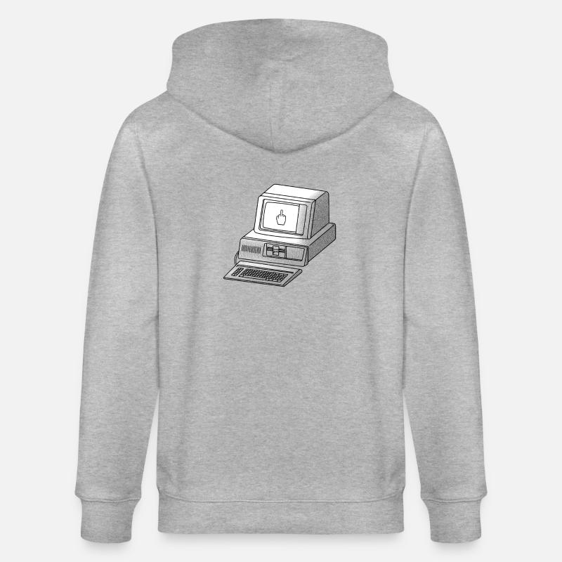 cyberpunk hackfleisch - Stanley/Stella Unisex Bio-Kapuzenjacke CULTIVATOR  - Grau meliert