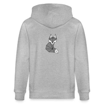Fuchs - Stanley/Stella Unisex Bio-Kapuzenjacke CULTIVATOR  - Grau meliert - Hinten - Luana (180cm)