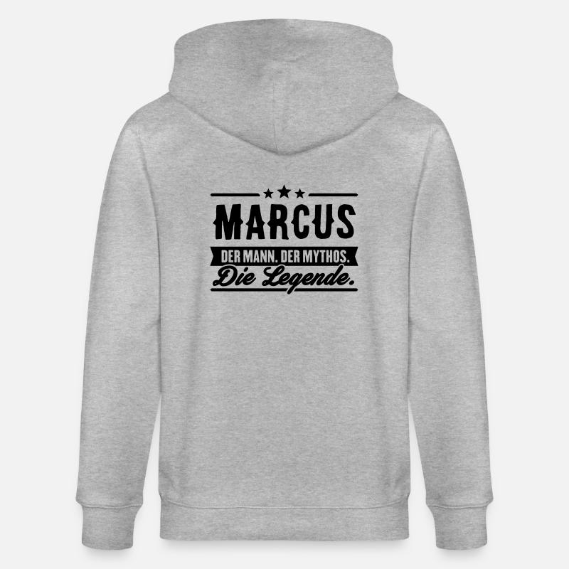 Man Myth Legend Marcus - Veste à capuche bio CULTIVATOR Stanley/Stella Unisexe - gris chiné