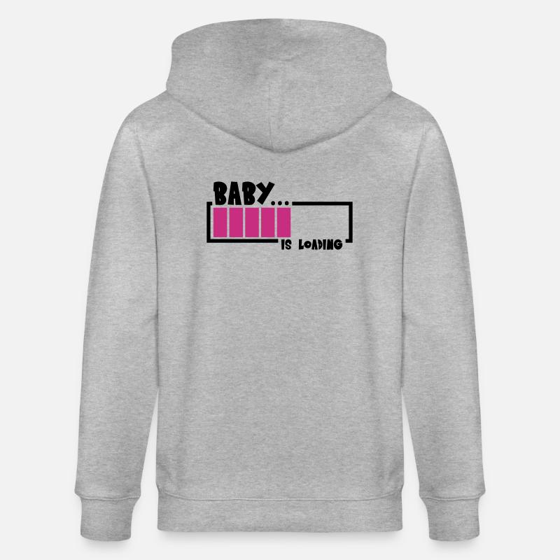 Baby Is Loading Design - Veste à capuche bio CULTIVATOR Stanley/Stella Unisexe - gris chiné
