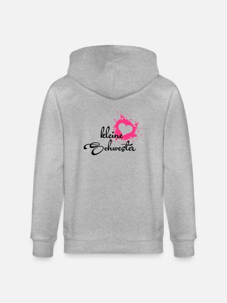 Kleine Schwester - Stanley/Stella CULTIVATOR Unisex Organic Hooded Jacket - heather grey