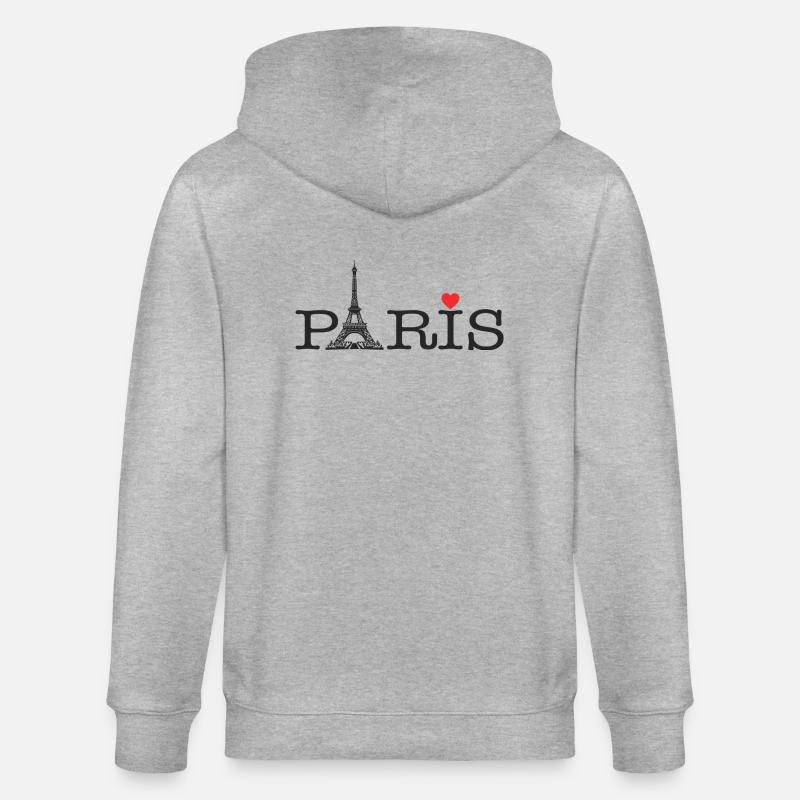Pariser Liebe - Stanley/Stella Unisex Bio-Kapuzenjacke CULTIVATOR  - Grau meliert