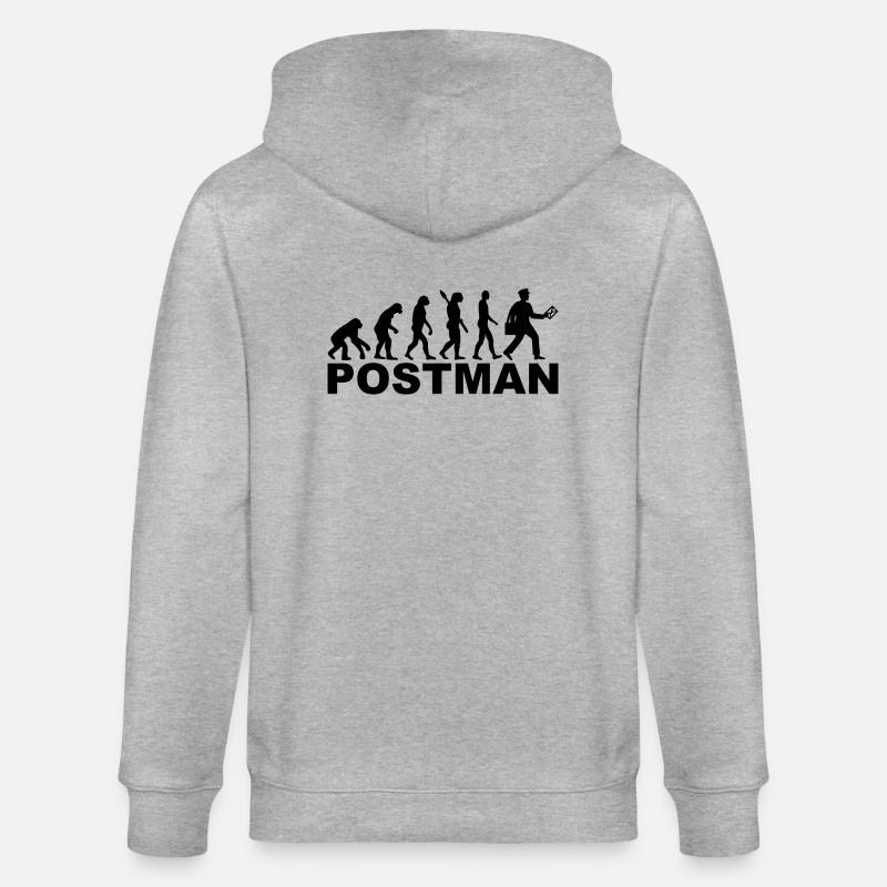 Evolution postman - Stanley/Stella CULTIVATOR  Unisex Organic Hooded Jacket - heather grey