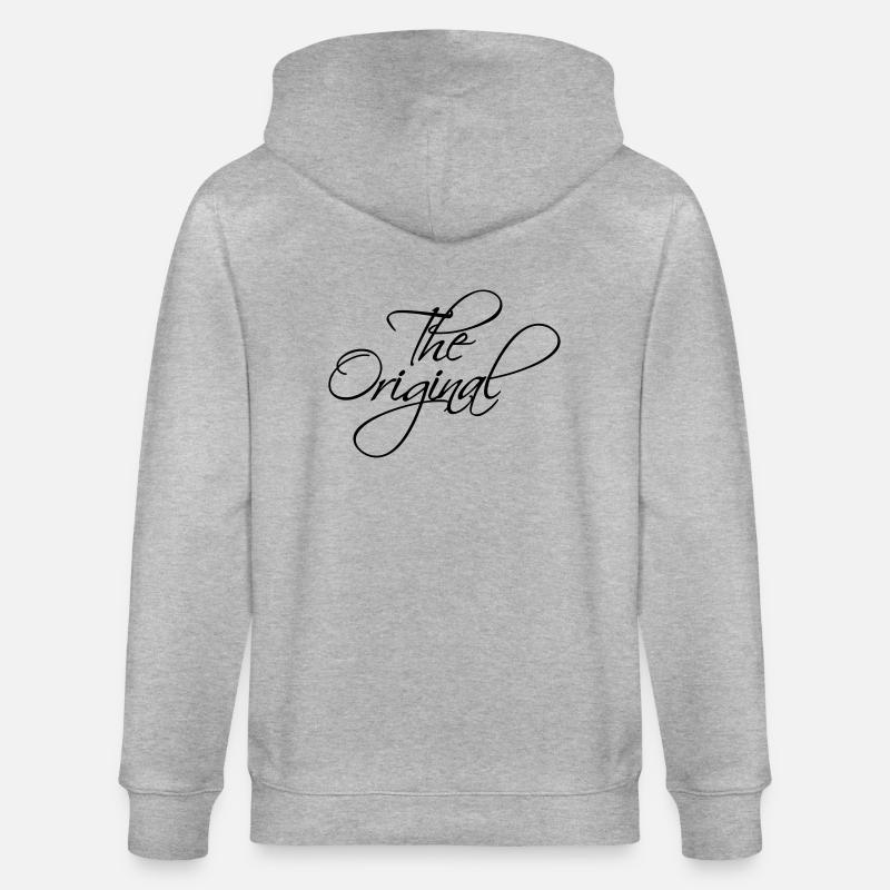 Le logo original - Veste à capuche bio CULTIVATOR Stanley/Stella Unisexe - gris chiné