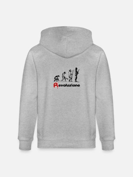 Revoluzione - Veste à capuche bio CULTIVATOR Stanley/Stella Unisexe - gris chiné
