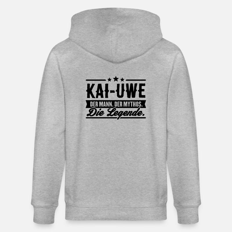 Mann Mythos Legende Kai-Uwe - Stanley/Stella Unisex Bio-Kapuzenjacke CULTIVATOR  - Grau meliert