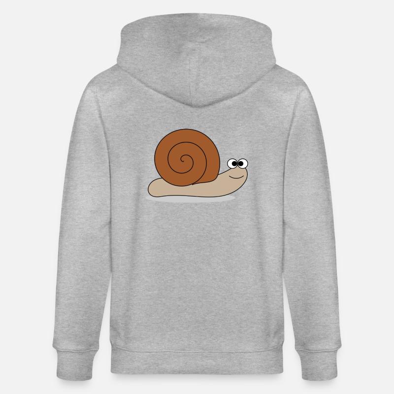 Brown escargot - Veste à capuche bio CULTIVATOR Stanley/Stella Unisexe - gris chiné
