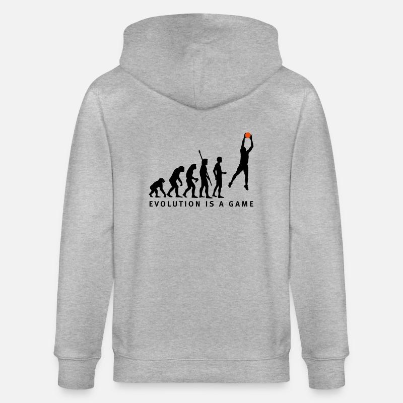 evolution_basketball_062011_b_2c - Veste à capuche bio CULTIVATOR Stanley/Stella Unisexe - gris chiné