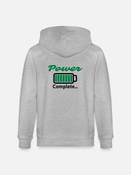 Power Complete ... - Stanley/Stella CULTIVATOR Unisex Organic Hooded Jacket - heather grey