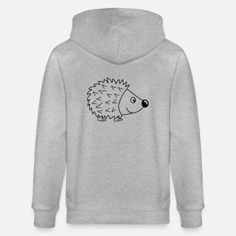 igel_1 - Veste à capuche bio CULTIVATOR Stanley/Stella Unisexe - gris chiné