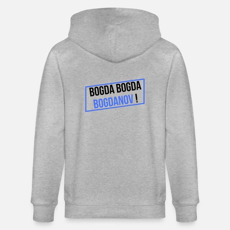 BOGDA BOGDA BOGDANOV ! - Veste à capuche bio CULTIVATOR Stanley/Stella Unisexe - gris chiné