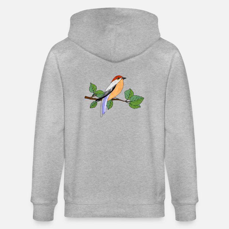 Bunter Vogel - Stanley/Stella Unisex Bio-Kapuzenjacke CULTIVATOR  - Grau meliert
