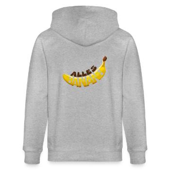 Tout banane - Veste à capuche bio CULTIVATOR Stanley/Stella Unisexe - gris chiné - Dos - Luana (180cm)