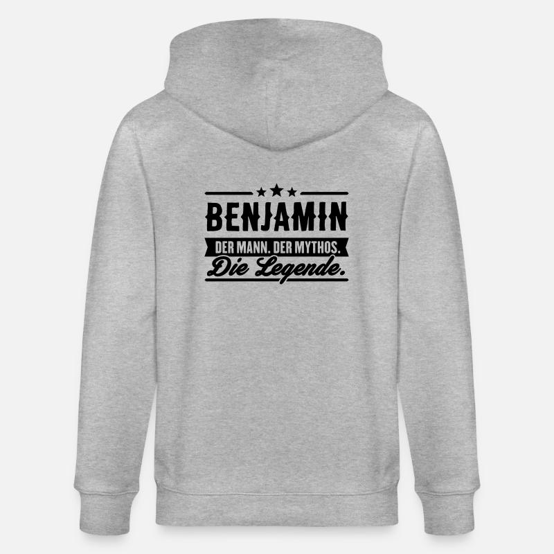 Man Myth Legend Benjamin - Veste à capuche bio CULTIVATOR Stanley/Stella Unisexe - gris chiné