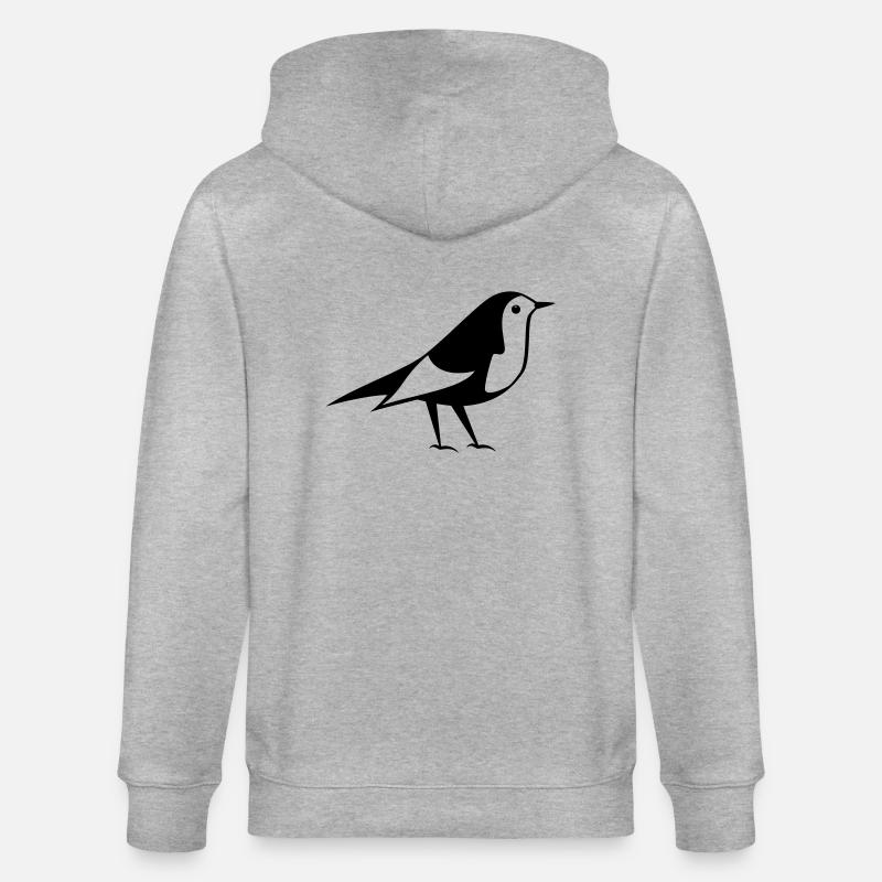 Vogel 2 - Stanley/Stella Unisex Bio-Kapuzenjacke CULTIVATOR  - Grau meliert
