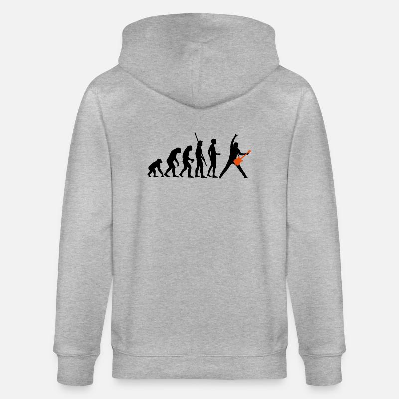 evolution_guitar_112013_a_2c - Veste à capuche bio CULTIVATOR Stanley/Stella Unisexe - gris chiné