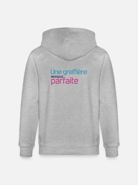 Greffier / Greffière / Loi / Tribunal / Justice - Stanley/Stella CULTIVATOR Unisex Organic Hooded Jacket - heather grey