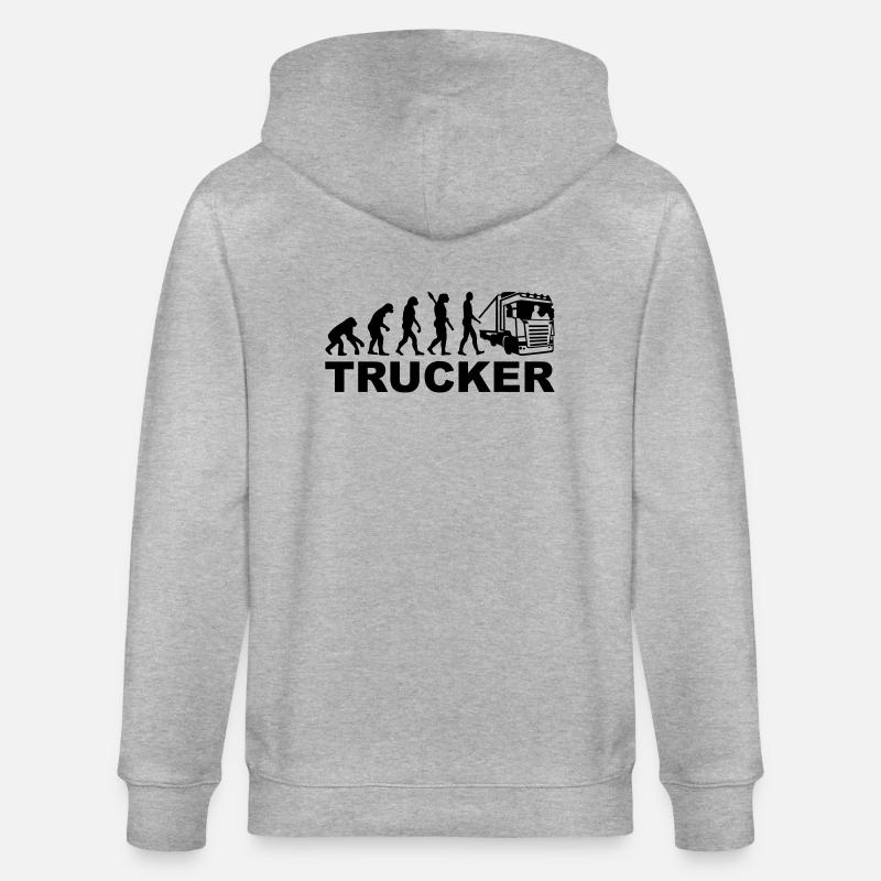Trucker - Stanley/Stella Unisex Bio-Kapuzenjacke CULTIVATOR  - Grau meliert