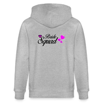 Bride Squad 02 - Stanley/Stella CULTIVATOR  Unisex Organic Hooded Jacket - heather grey - Back - Luana (180cm)