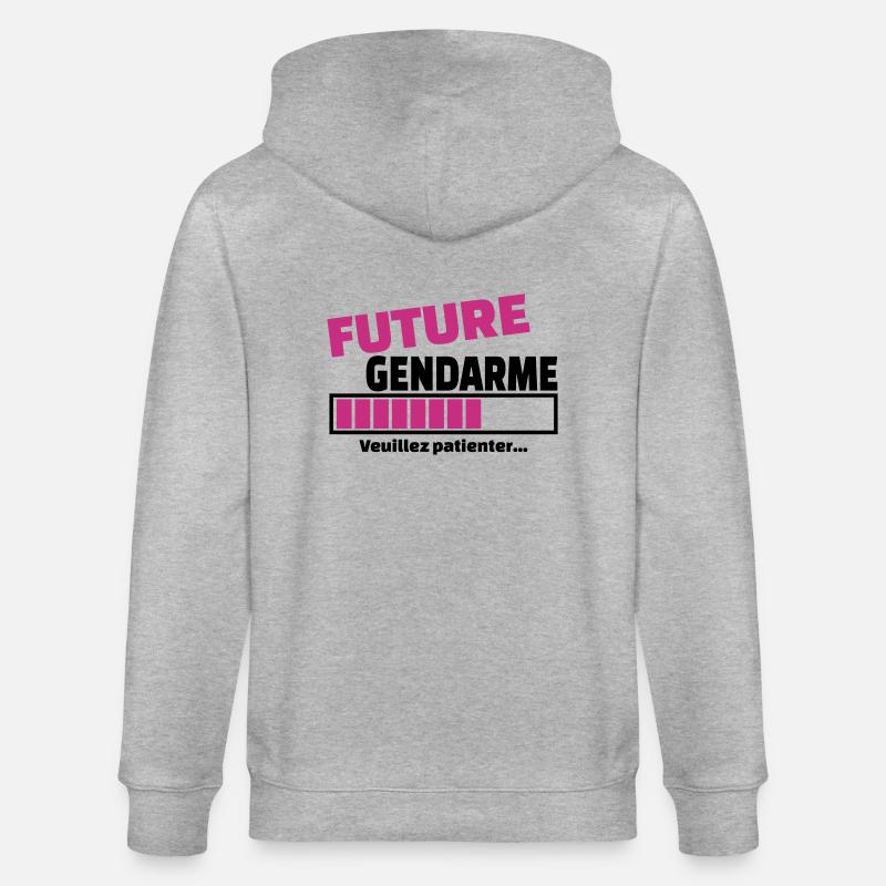 future gendarme - Veste à capuche bio CULTIVATOR Stanley/Stella Unisexe - gris chiné