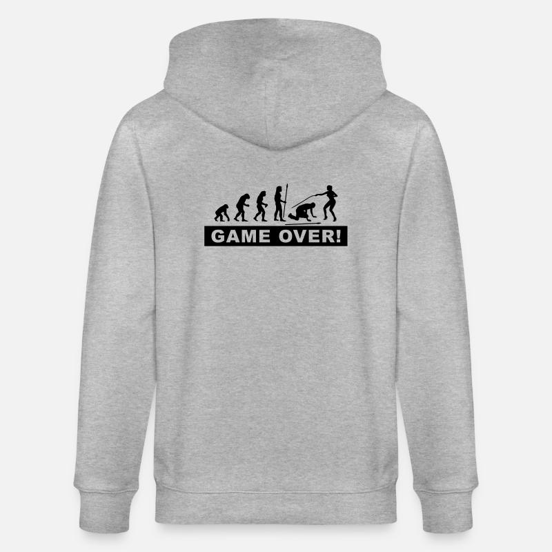 evolution_wedding4 - Stanley/Stella CULTIVATOR  Unisex Organic Hooded Jacket - heather grey