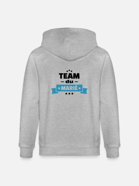 team du marié (vers.15) - Veste à capuche bio CULTIVATOR Stanley/Stella Unisexe - gris chiné