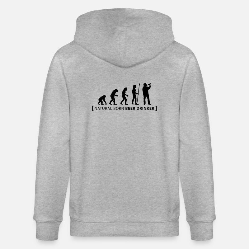fassbier - Stanley/Stella Unisex Bio-Kapuzenjacke CULTIVATOR  - Grau meliert