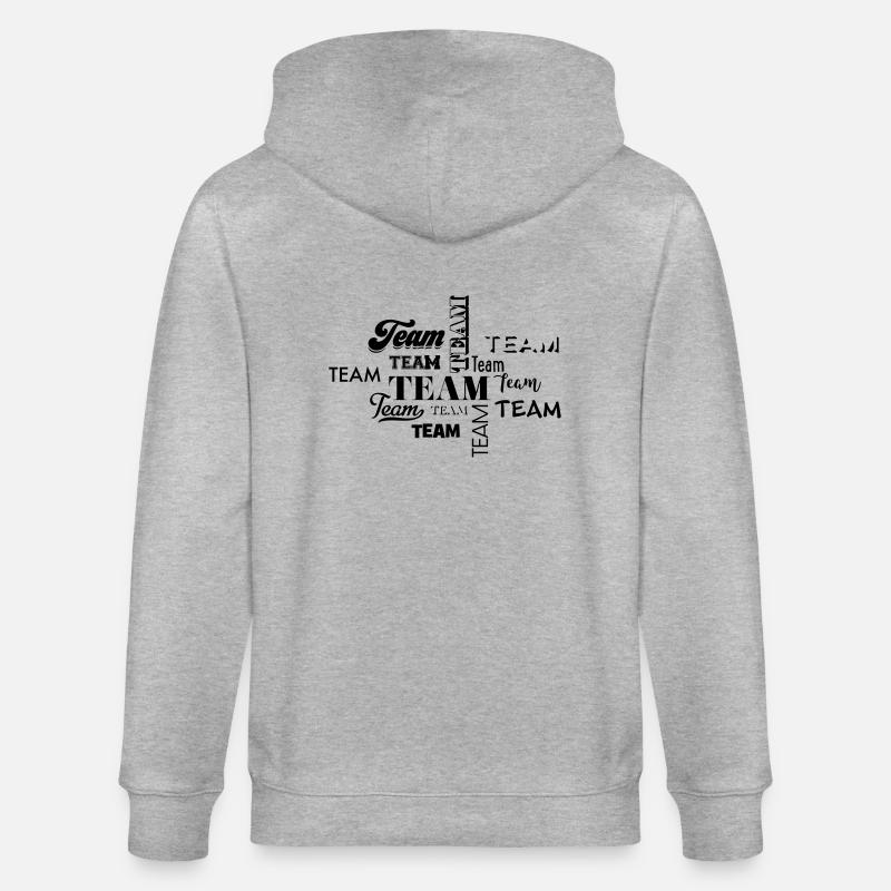 Team - Stanley/Stella Unisex Bio-Kapuzenjacke CULTIVATOR  - Grau meliert