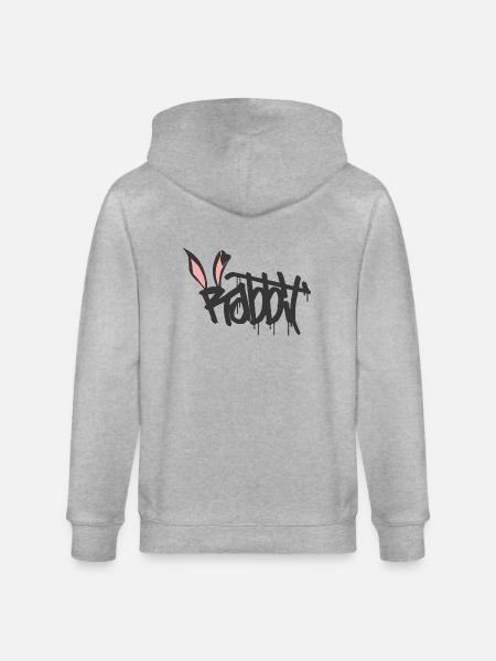 rabbit - Stanley/Stella CULTIVATOR  Unisex Organic Hooded Jacket - heather grey
