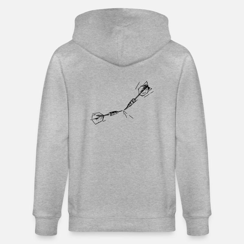 deux fléchettes - Veste à capuche bio CULTIVATOR Stanley/Stella Unisexe - gris chiné