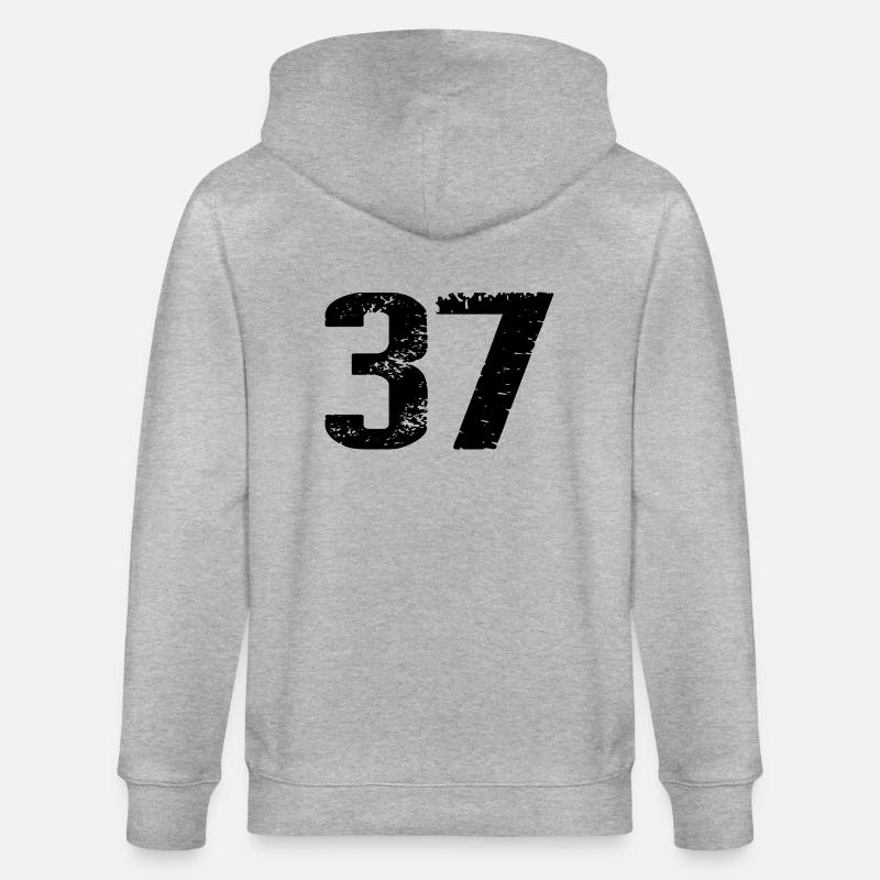 Maillot à 37 numéros - Veste à capuche bio CULTIVATOR Stanley/Stella Unisexe - gris chiné