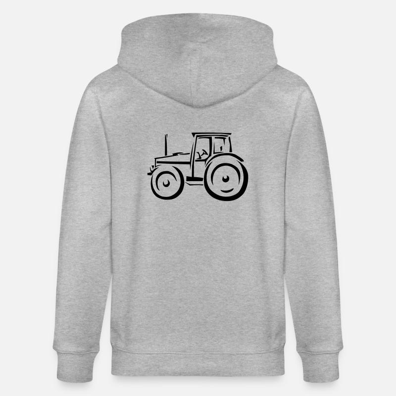 Traktor - Stanley/Stella Unisex Bio-Kapuzenjacke CULTIVATOR  - Grau meliert